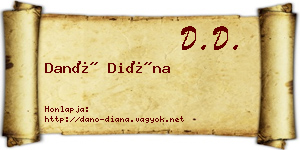 Danó Diána névjegykártya